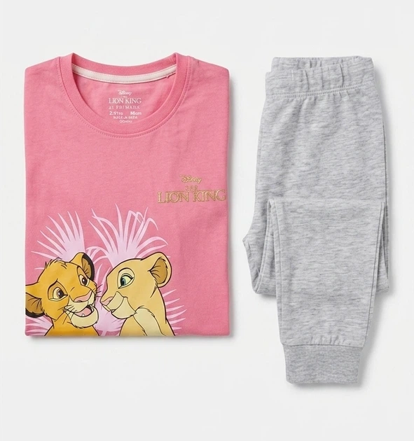Дитяча піжама «король лев» (disney / primark), рожевий з сірим, 98 зріст, 2-3 роки - Фото 5 Дитяча піжама «король лев» (disney / primark), рожевий з сірим, 98 зріст, 2-3 роки - изображение 5