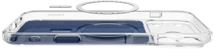 Панель Spigen Ultra Hybrid T Mag MagSafe для Apple iPhone 18 Pro / 17 Pro Transparent/Blue (8800337252989) - Фото 4 Панель Spigen Ultra Hybrid T Mag MagSafe для Apple iPhone 18 Pro / 17 Pro Transparent/Blue (8800337252989) - зображення 4