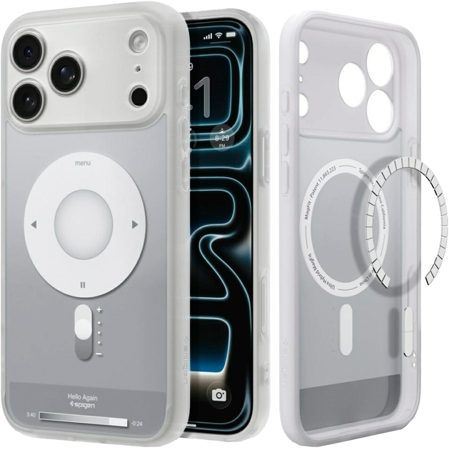 Панель Spigen Ultra Hybrid MagSafe Case для Apple iPhone 18 Pro Max / 17 Pro Max Silver (8800337252569) - Фото 4 Панель Spigen Ultra Hybrid MagSafe Case для Apple iPhone 18 Pro Max / 17 Pro Max Silver (8800337252569) - зображення 4