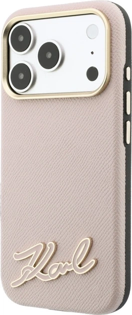 Чохол для смартфона Apple iPhone 18 Pro/17 Pro Karl Lagerfeld Grained with Resin Signature Logo MagSafe Pink (KLHMP18L6PWKSRSP) - Фото 2 Чохол для смартфона Apple iPhone 18 Pro/17 Pro Karl Lagerfeld Grained with Resin Signature Logo MagSafe Pink (KLHMP18L6PWKSRSP) - зображення 2