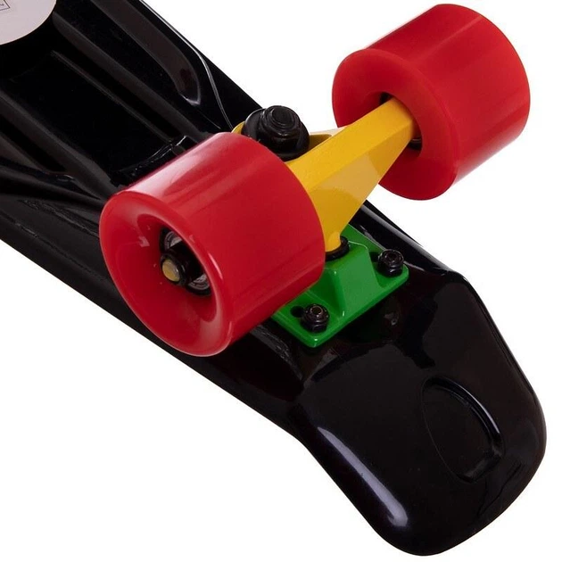Пеніборд скейтборд дитячий чорний 3в1 із захистом і шоломом Fishskateboards 8603 Black-Red - зображення 6