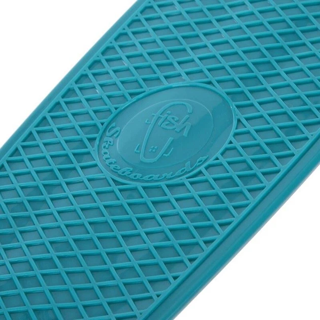 Пеніборд скейтборд бірюзовий чорний 3в1 із захистом і шоломом Fishskateboards 8603 Turquoise-Black - зображення 6