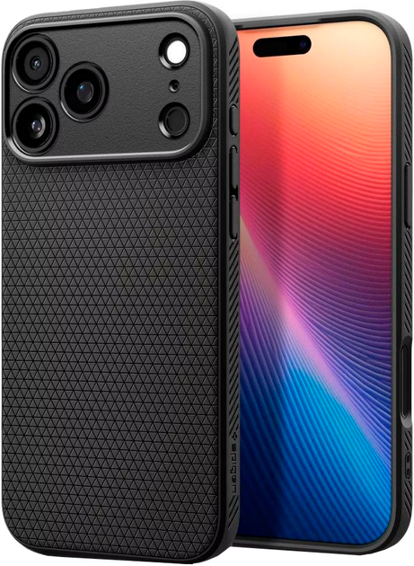 Etui plecki Spigen Liquid Air do Apple iPhone 18 Pro / 17 Pro Black (8800337252750) - Zdjęcie 1 Etui plecki Spigen Liquid Air do Apple iPhone 18 Pro / 17 Pro Black (8800337252750) - obraz 1