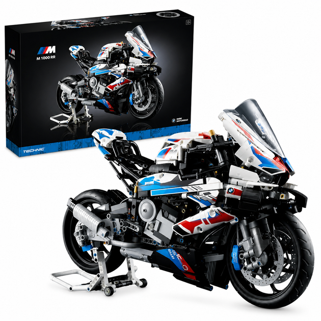 Конструктор Мотоцикл BMW M 1000 RR Technic 1920 деталей - Фото 1 Конструктор Мотоцикл BMW M 1000 RR Technic 1920 деталей - изображение 1