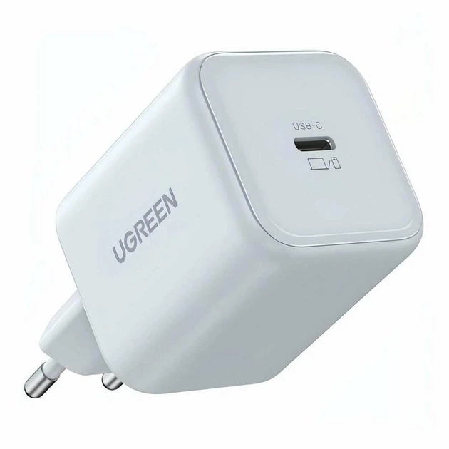 Мережевий зарядний пристрій UGREEN X524 45W USB-C GaN Fast Charger White (65053) - изображение 2