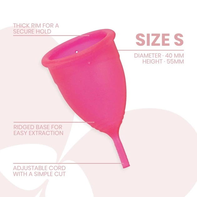 Менструальна чаша силіконова рожева Intimichic Menstrual Cup Medical Grade - зображення 3