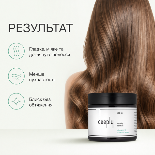 Восстанавливающая маска для волос Deeply Restoring Hair Mask 300 мл - изображение 5