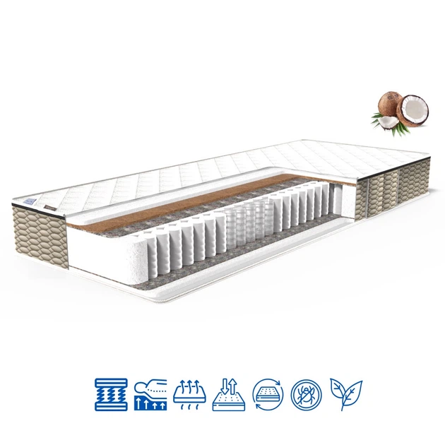 Ортопедичний пружинний матрац Family Sleep Energy 80×200 см (НФ-00000225) - Фото 2 Ортопедичний пружинний матрац Family Sleep Energy 80×200 см (НФ-00000225) - изображение 2