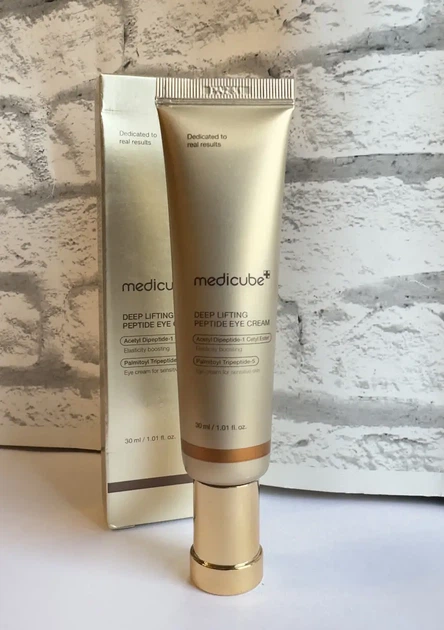 Подтягивающий крем для кожи вокруг глаз с пептидным комплексом Medicube Deep Lifting Peptide Eye Cream 30 ml - изображение 4