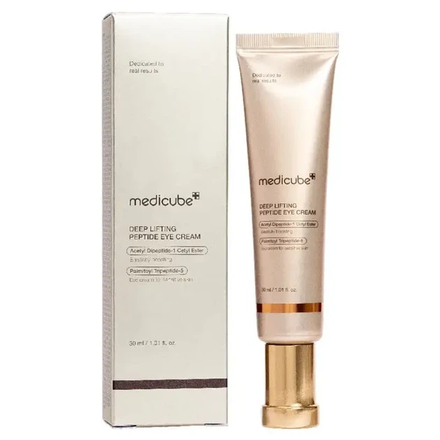 Подтягивающий крем для кожи вокруг глаз с пептидным комплексом Medicube Deep Lifting Peptide Eye Cream 30 ml - изображение 5