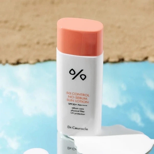 Себорегулирующий солнцезащитный лосьон 5-альфа контроль SPF 50+ Dr.Ceuracle Control No Sebum Sun Lotion - изображение 4