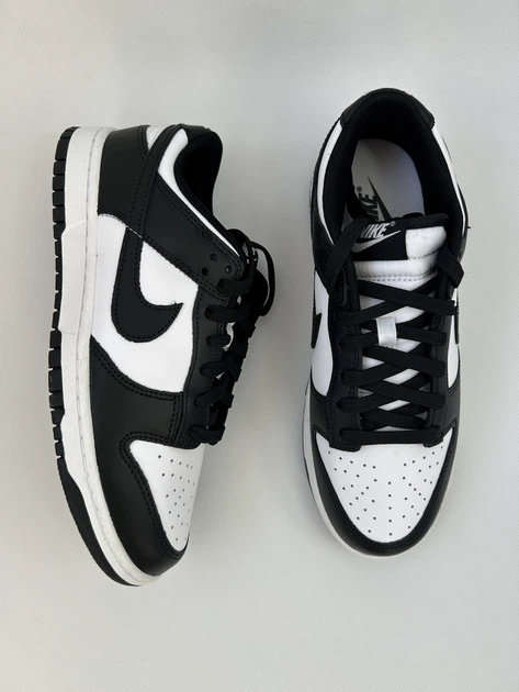 Кросівки чоловічі Dunk Low Retro Black/White 44 DD1391-100 - изображение 7