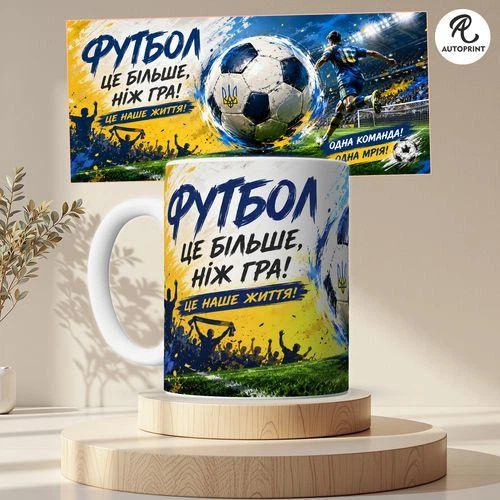 Чашка Кружка Autoprint Для футболіста Подарунок футболісту Біла 330 мл (CUP152) - Фото 2 Чашка Кружка Autoprint Для футболіста Подарунок футболісту Біла 330 мл (CUP152) - зображення 2