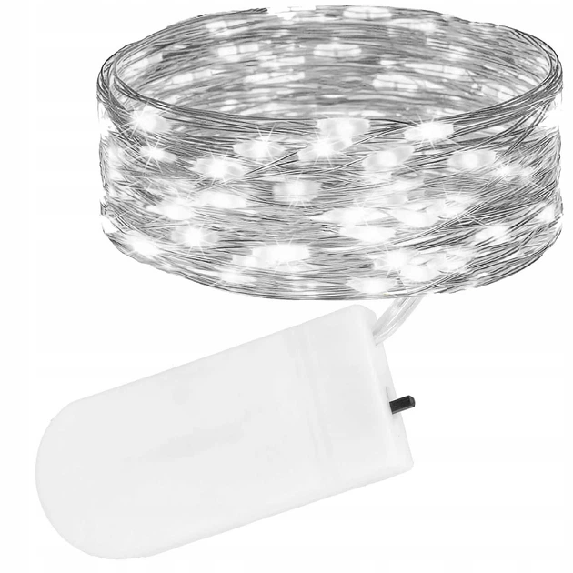 Гирлянда на батарейках Springos 2 м 20 LED CL4100 Cold White - Фото 9 Гирлянда на батарейках Springos 2 м 20 LED CL4100 Cold White - изображение 9