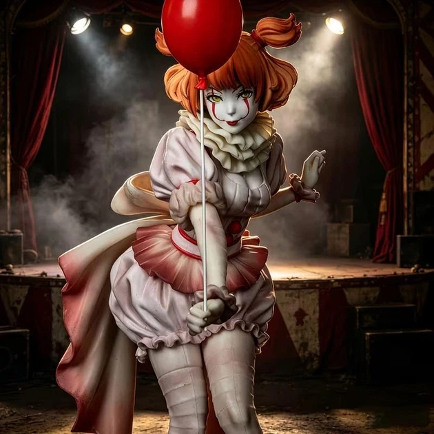 Коллекционная высокодетализированная фигурка клоунессы Пеннивайз (Pennywise) из фильма "ОНО" - Фото 5 Коллекционная высокодетализированная фигурка клоунессы Пеннивайз (Pennywise) из фильма "ОНО" - изображение 5