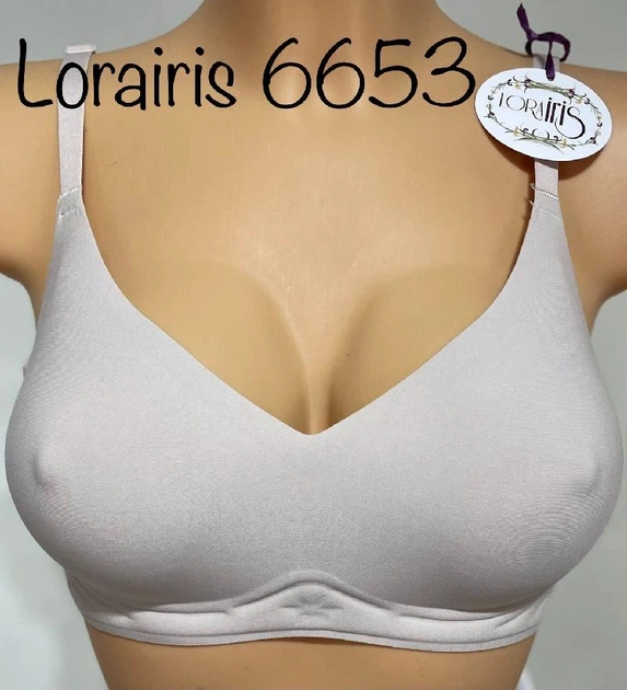 Безшовний топ-бюстгальтер push-up без каркасів 6653 Lora Iris молочний XL - Фото 6 Безшовний топ-бюстгальтер push-up без каркасів 6653 Lora Iris молочний XL - зображення 6