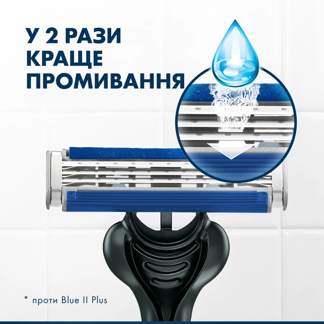 Одноразові станки для гоління (бритви) чоловічі Gillette Blue 3 Nitro, 6 шт - Фото 3 Одноразові станки для гоління (бритви) чоловічі Gillette Blue 3 Nitro, 6 шт - изображение 3