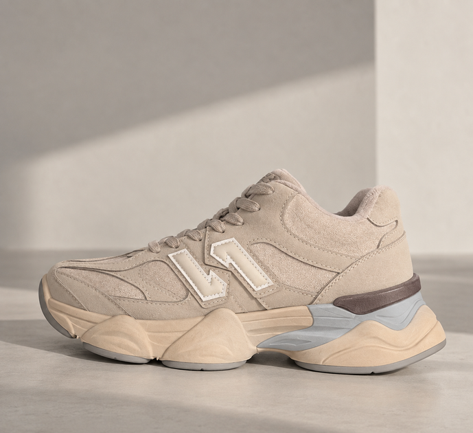 Утепленные высокие кроссовки в стиле New Balance 9060 Женские Bashili Серо-бежевый 36 (23,5 см) Код: 2027-12-6 grey - Фото 4 Утепленные высокие кроссовки в стиле New Balance 9060 Женские Bashili Серо-бежевый 36 (23,5 см) Код: 2027-12-6 grey - изображение 4
