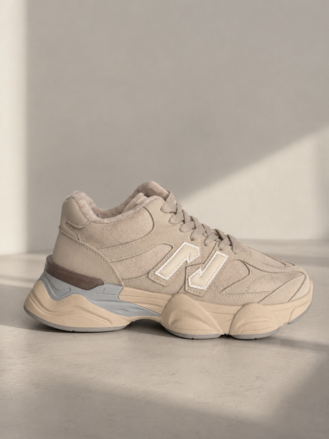 Утепленные высокие кроссовки в стиле New Balance 9060 Женские Bashili Серо-бежевый 36 (23,5 см) Код: 2027-12-6 grey - Фото 5 Утепленные высокие кроссовки в стиле New Balance 9060 Женские Bashili Серо-бежевый 36 (23,5 см) Код: 2027-12-6 grey - изображение 5