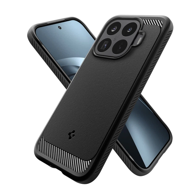 Чехол Spigen Rugged Armor для Xiaomi 17T Matte Black (ACS11870) - Фото 2 Чехол Spigen Rugged Armor для Xiaomi 17T Matte Black (ACS11870) - изображение 2