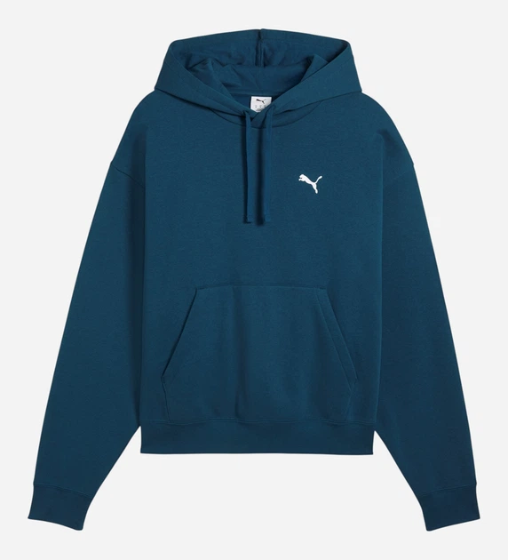 Худі утеплене чоловіче Puma Hoodie 695183-36 XL Бірюзове (4070033446645) - зображення 4