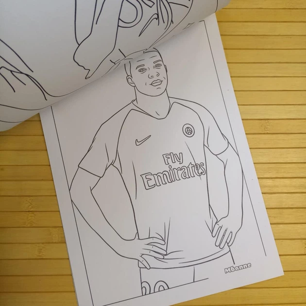 Раскраска Килиан Мбаппе Kylian Mbappé А4 мега сборник (37243) - Фото 2 Раскраска Килиан Мбаппе Kylian Mbappé А4 мега сборник (37243) - изображение 2