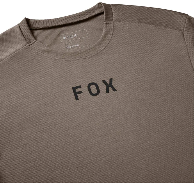Джерси велосипедное Fox Ranger Wordmark светло-коричневое, размер M - Фото 4 Джерси велосипедное Fox Ranger Wordmark светло-коричневое, размер M - изображение 4