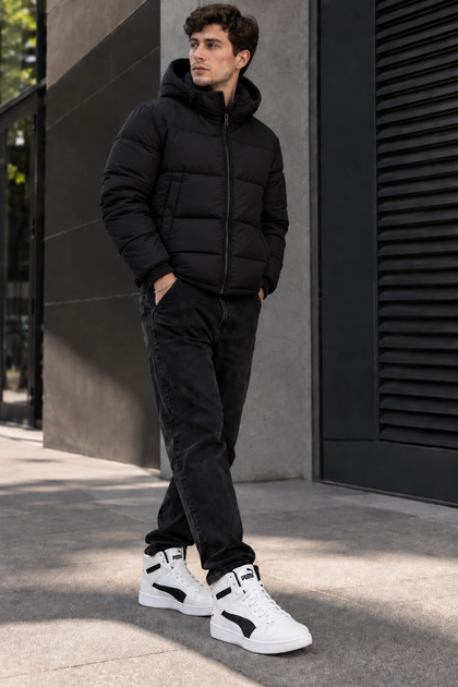 Кросівки чоловічі високі Rebound High Top білі з чорним 44.5 (4065449384704) (29 см) - Фото 9 Кросівки чоловічі високі Rebound High Top білі з чорним 44.5 (4065449384704) (29 см) - зображення 9
