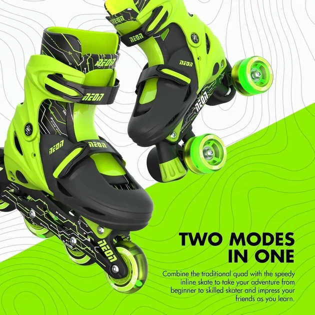 Роликовые коньки Neon Combo р. 30-33 (NC46G4) - изображение 5