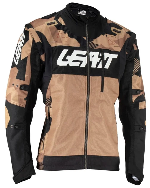 Куртка мотоциклетная Leatt Moto 4.5 X-Flow бежевая, размер XXL - изображение 3