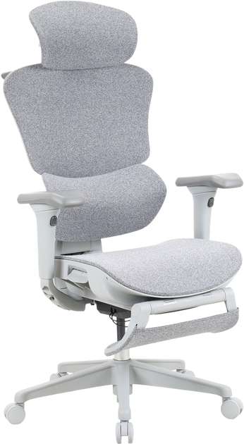 Кресло офисное OfficePro Jade OC970G Fabric эргономичное Gray - изображение 6