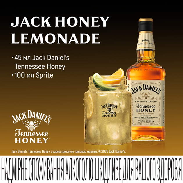Лікер Jack Daniel's Tennessee Honey 1 л 35% (5099873046968) - зображення 6