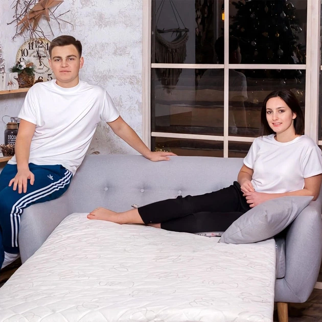 Ортопедичний матрац-топпер Family Sleep Бліс для дивана чи ліжка 65×190 см (НФ-00000053) - зображення 7