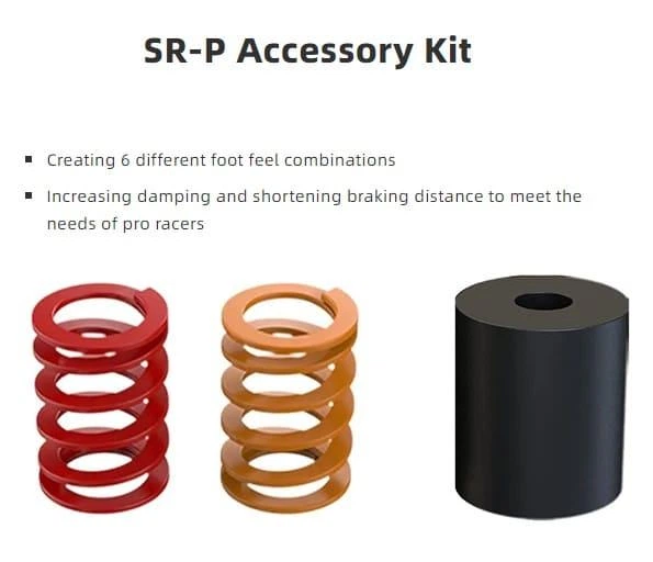 Комплект для підвищення продуктивності педалей MOZA SR-P Accessory Kit - Фото 2 Комплект для підвищення продуктивності педалей MOZA SR-P Accessory Kit - зображення 2