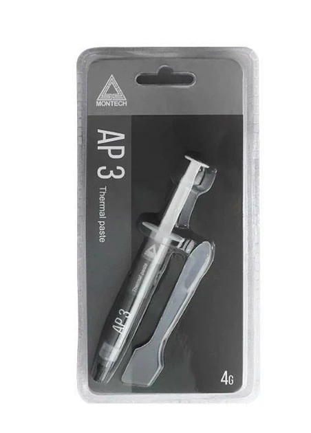 Термопаста Montech AP3 4 г + шпатель - Фото 1 Термопаста Montech AP3 4 г + шпатель - зображення 1