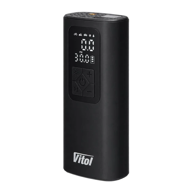 Компресор автомобильный Vitol K-37 20л/хв [4000mAh] - изображение 2
