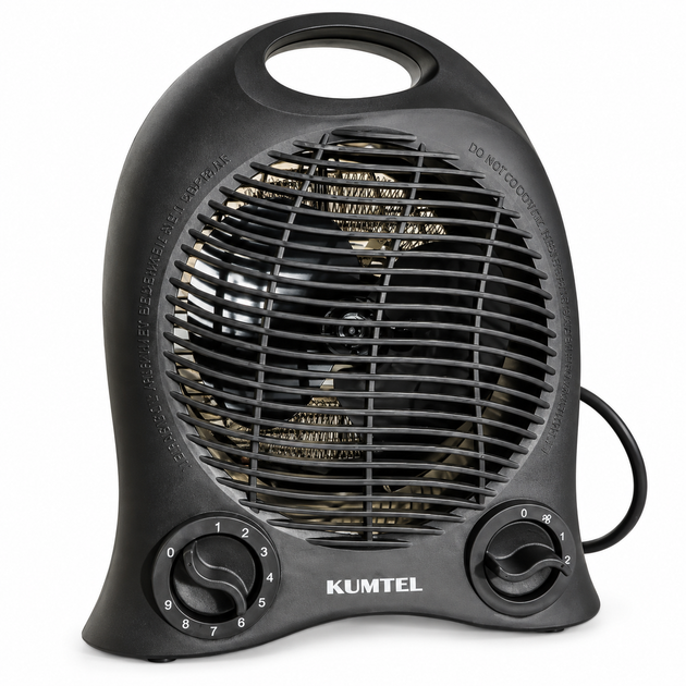 Тепловентилятор Kumtel LX-6441 Black Электрический обогреватель для дома - изображение 8