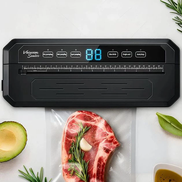 Вакуумний пакувальник XH-878 130–150 Вт до 32 см для сухих та вологих продуктів електронне керування - изображение 2