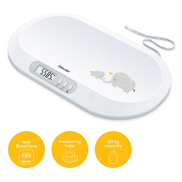 Електронні дитячі ваги Beurer BY 90 з рулеткою (Bluetooth) - зображення 3
