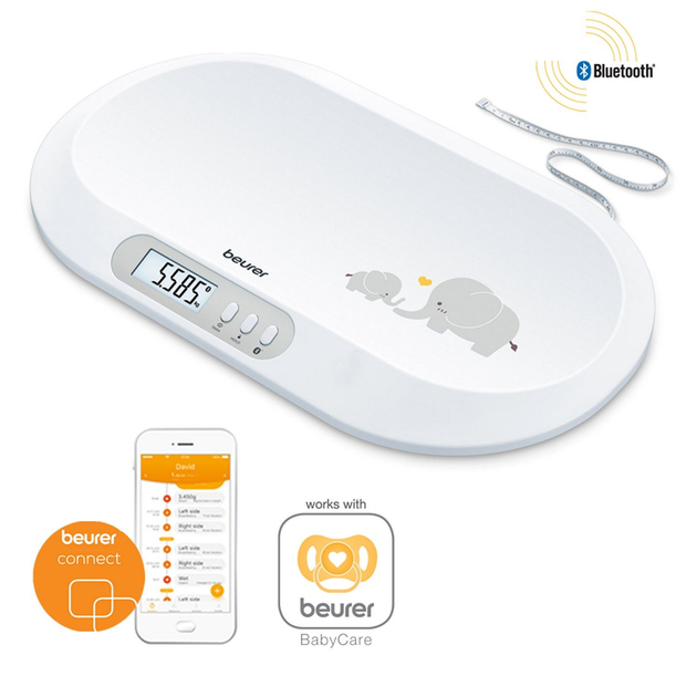 Електронні дитячі ваги Beurer BY 90 з рулеткою (Bluetooth) - зображення 5
