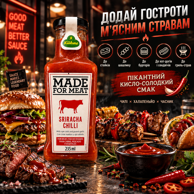 Соус к мясу Шрирача Чили 235 мл острый соус Sriracha с халапеньо чили анчо чесноком и томатами кисло-сладкий соус для стейков шашлыка гриля бургеров маринада - Фото 4 Соус к мясу Шрирача Чили 235 мл острый соус Sriracha с халапеньо чили анчо чесноком и томатами кисло-сладкий соус для стейков шашлыка гриля бургеров маринада - изображение 4