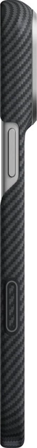 Чохол для смартфона Apple iPhone 18 Pro Max/17 Pro Max Pitaka Edge Case MagSafe Black-Grey (KI1801PM) - зображення 3