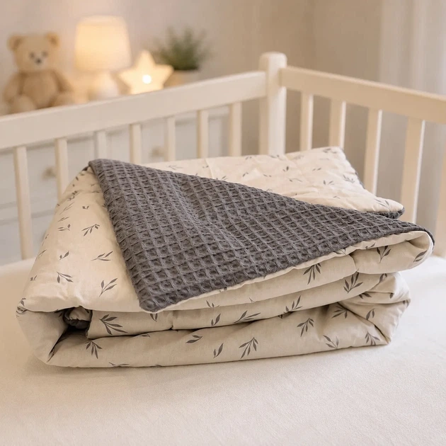 Плед детский MirSon №045 Poplin Waffle 03 Animals 60х80 см (2200013893493) - Фото 5 Плед детский MirSon №045 Poplin Waffle 03 Animals 60х80 см (2200013893493) - изображение 5