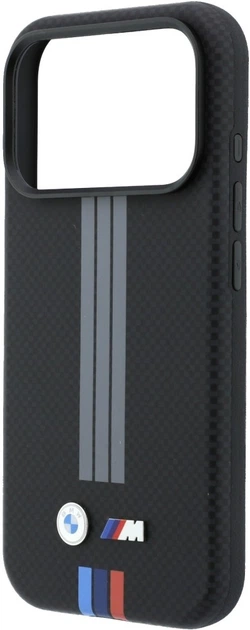Etui na smartfon BMW M Quadrille Kevlar Anthracite & Tricolor Print Lines MagSafe do Apple iPhone 18 Pro Max / Apple iPhone 17 Pro Max Czarne (3666339669645) - obraz 5