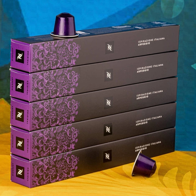 Набор кофе в капсулах Nespresso Arpeggio — 50 капсул, для кофемашин Nespresso - Фото 1 Набор кофе в капсулах Nespresso Arpeggio — 50 капсул, для кофемашин Nespresso - изображение 1