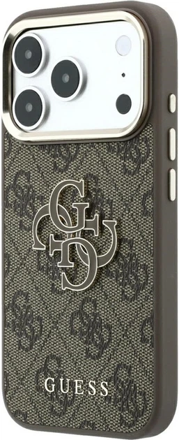 Чохол для смартфона Guess 4G & Big Resin Logo для Apple iPhone 18 Pro Max / Apple iPhone 17 Pro Max Brown (3666339653675) - зображення 2