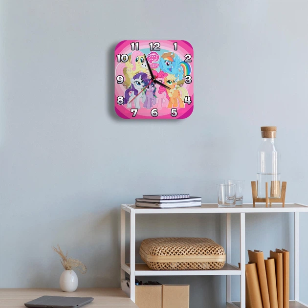 Настенные часы детские My little pony квадратные 23х23 см в детскую комнату - изображение 2