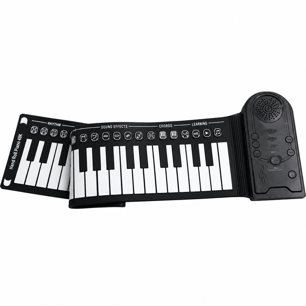 Гибкий рулонный синтезатор-пианино Hand Roll Piano на 49 клавиш с функцией записи и USB-питанием - изображение 5