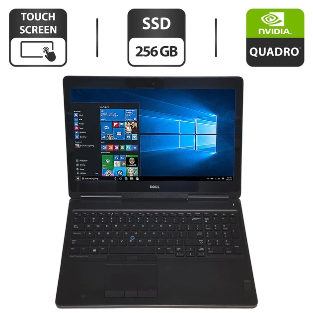 Мобильная рабочая станция Dell Precision 7510 / 15.6" (1920x1080) IPS Touch / Intel Core i7-6820HQ (4 (8) ядра по 2.7 - 3.6 GHz) / 16 GB DDR4 / 256 GB SSD / nVidia Quadro M1000M, 2 GB GDDR5, 128-bit / WebCam б/у - Фото 1 Мобильная рабочая станция Dell Precision 7510 / 15.6" (1920x1080) IPS Touch / Intel Core i7-6820HQ (4 (8) ядра по 2.7 - 3.6 GHz) / 16 GB DDR4 / 256 GB SSD / nVidia Quadro M1000M, 2 GB GDDR5, 128-bit / WebCam б/у - изображение 1