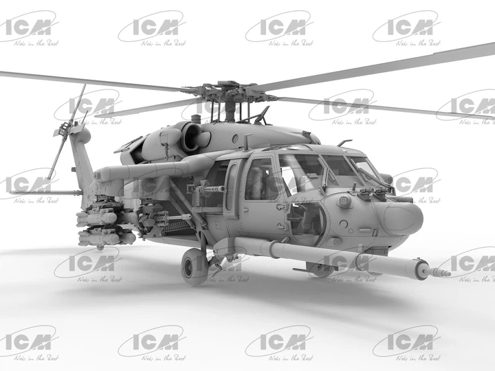 Збірна модель ICM гелікоптер MH-60L DAP – масштаб 1:48 (48366) - Фото 7 Збірна модель ICM гелікоптер MH-60L DAP – масштаб 1:48 (48366) - зображення 7